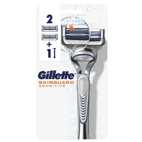 Gillette skinguard sensitive maszynka do golenia dla mężczyzn z wymiennym ostrzem