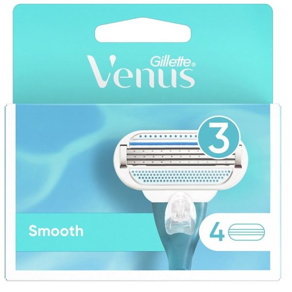 Gillette venus smooth wymienne ostrza do maszynki do golenia dla kobiet 4szt