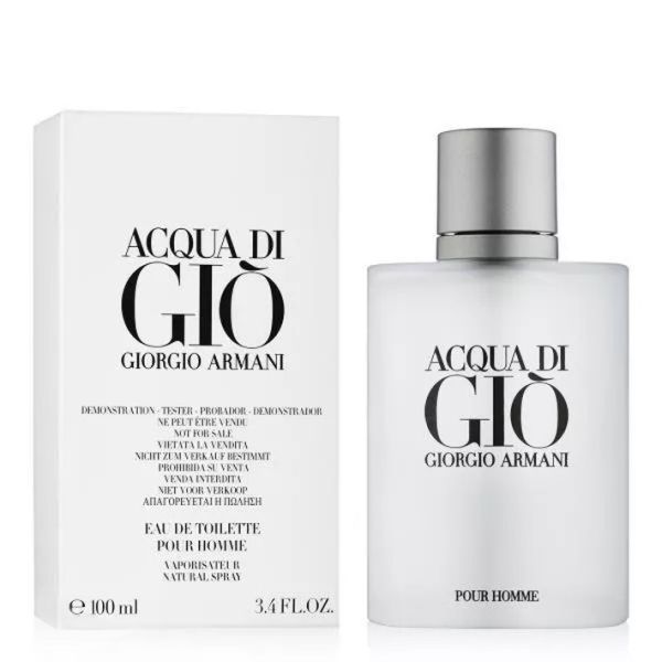 Giorgio armani acqua di gio pour homme woda toaletowa spray 100ml - produkt bez opakowania