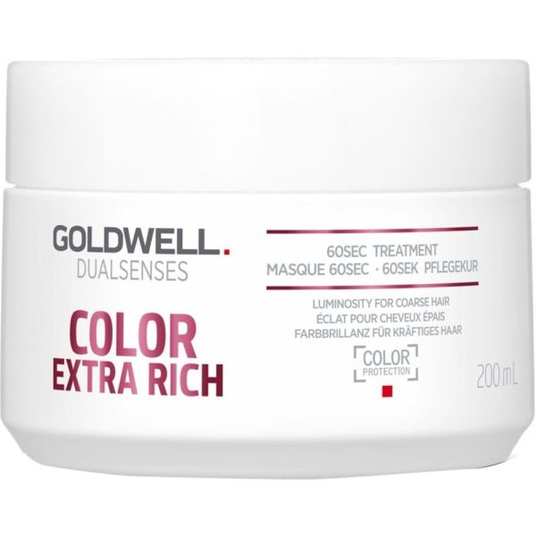 Goldwell dualsenses color extra rich 60sec treatment 60-sekundowa kuracja nabłyszczająca do włosów grubych i opornych 200ml