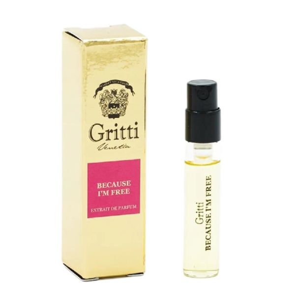 Gritti because i'm free ekstrakt perfum spray próbka 2ml