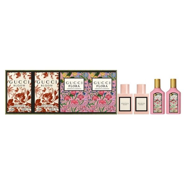 Gucci garden collection zestaw bloom woda perfumowana 2x5ml + flora gorgeous gardenia woda perfumowana 2x5ml