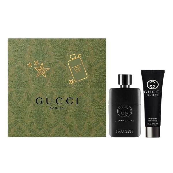 Gucci guilty pour homme zestaw woda perfumowana spray 50ml + żel pod prysznic 50ml