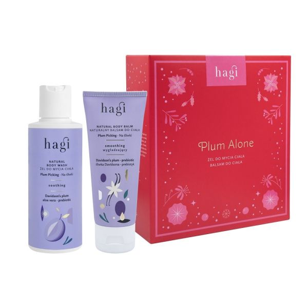 Hagi plum alone zestaw balsam do ciała 75ml + żel do mycia ciała 150ml