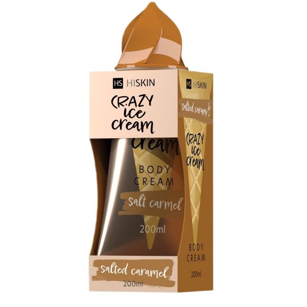 Hiskin crazy ice cream krem do ciała słony karmel 200ml