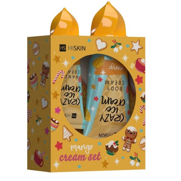 Hiskin mango cream zestaw krem do rąk 60ml + krem do ciała 200ml