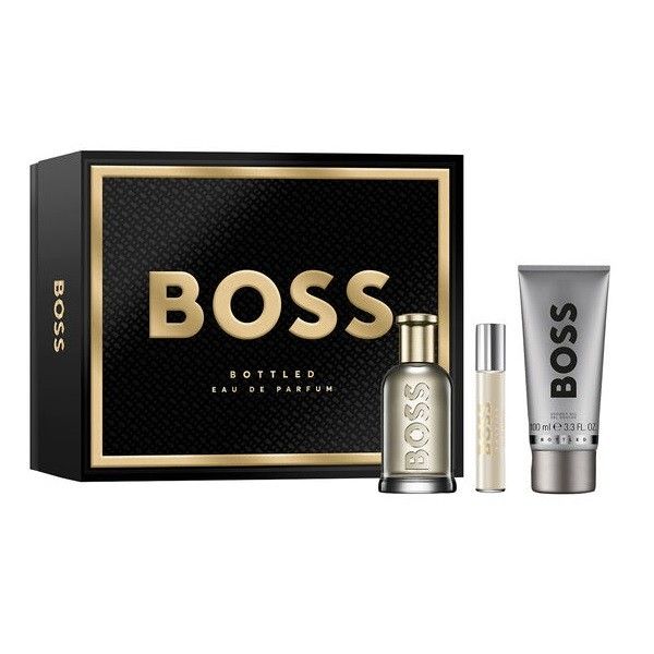 Hugo boss boss bottled zestaw woda perfumowana spray 100ml + woda perfumowana 10ml + żel pod prysznic 100ml