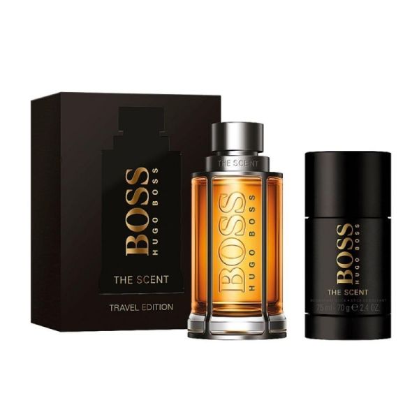 Hugo boss boss the scent for man zestaw woda toaletowa spray 100ml + dezodorant sztyft 75ml