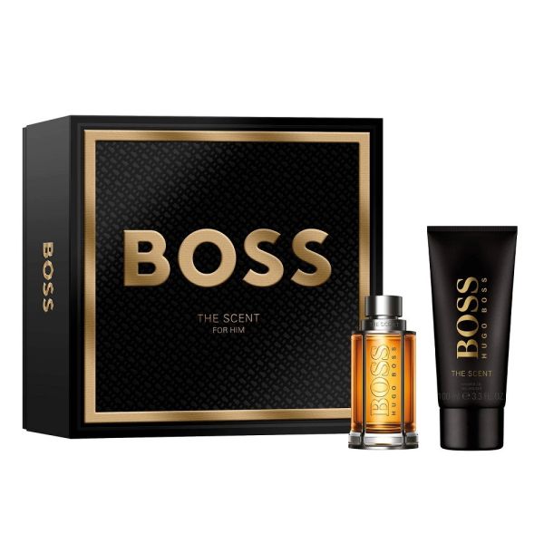 Hugo boss boss the scent for man zestaw woda toaletowa spray 50ml + żel pod prysznic 100ml