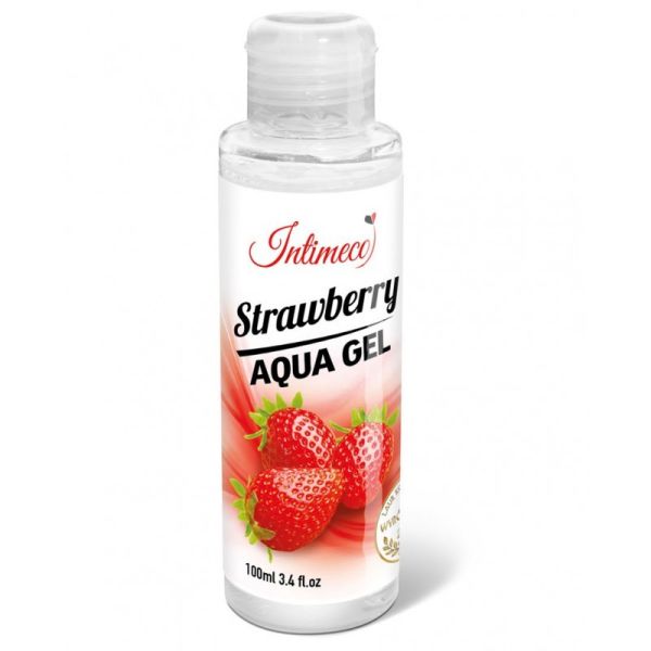 Intimeco strawberry aqua gel nawilżający żel intymny o aromacie truskawkowym 100ml