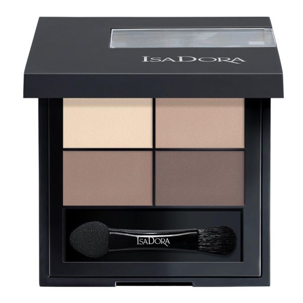 Isadora eye shadow quartet poczwórne cienie do powiek 01 muddy nudes 4g