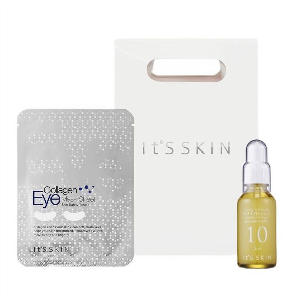 It's skin beauty elasticity gift set zestaw ujędrniające serum do twarzy 30ml + kolagenowe płatki pod 3g