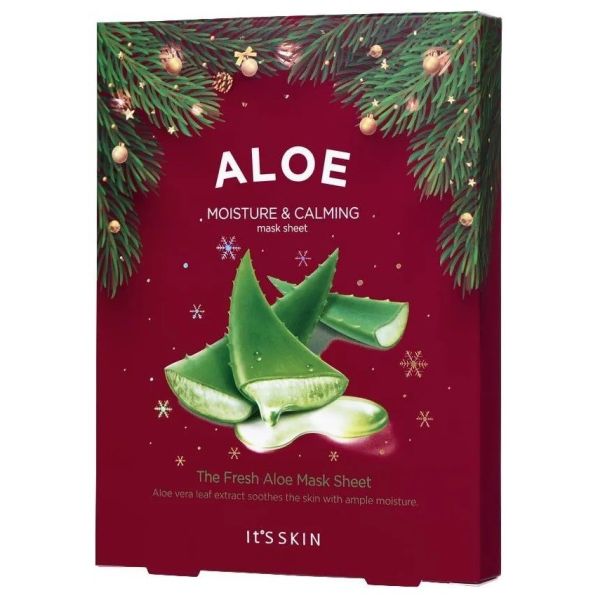 It's skin the fresh aloe mask sheet zestaw maseczek w płachcie z wyciągiem z aloesu 5x20g