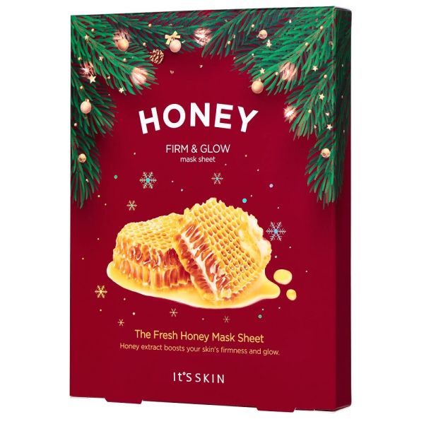 It's skin the fresh honey mask sheet zestaw maseczek w płachcie z wyciągiem z miodu 5x20g