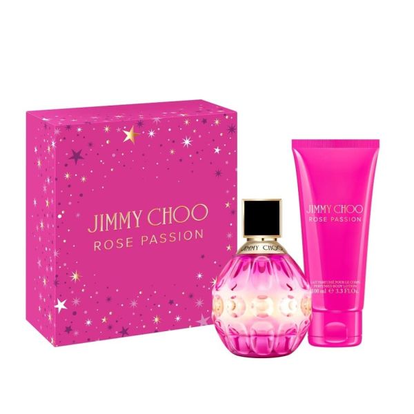 Jimmy choo rose passion zestaw woda perfumowana spray 60ml + balsam do ciała 100ml