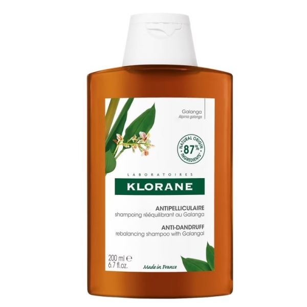 Klorane anti-dandruff rebalancing shampoo szampon przywracający równowagę z galangalem 200ml