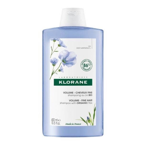 Klorane volume shampoo szampon z lnem nadający objętości 400ml