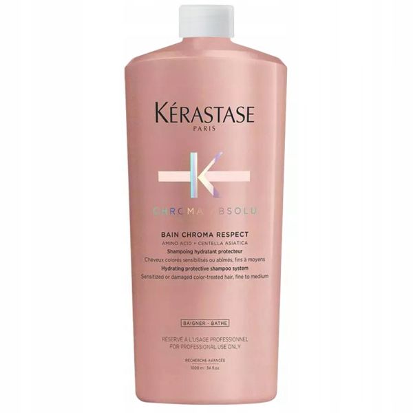 Kerastase chroma absolu bain chroma respect szampon do włosów farbowanych cienkich lub średniej grubości 1000ml