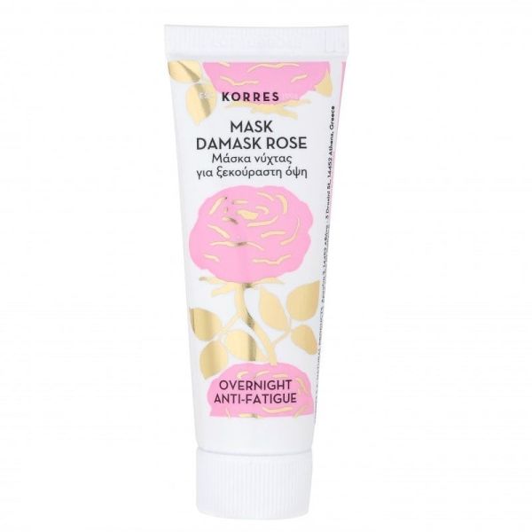 Korres damask rose overnight anti-fatigue mask maska do twarzy na noc z różą damasceńską 18ml