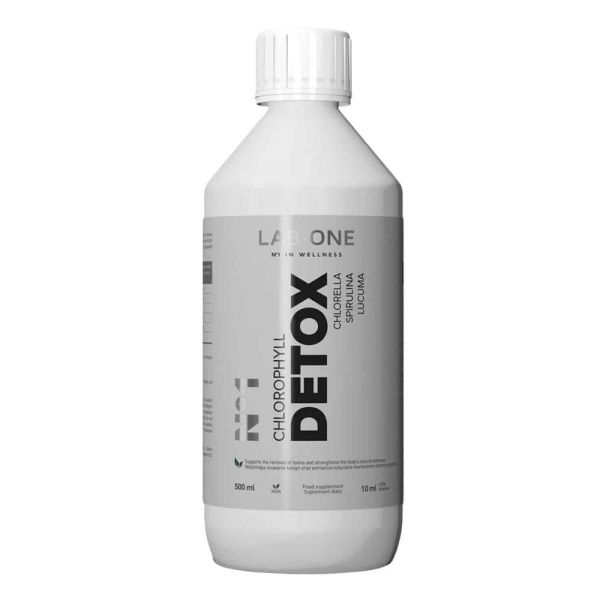 Lab one n°1 chlorophyll detox suplement diety wspomagający oczyszczanie organizmu 500ml