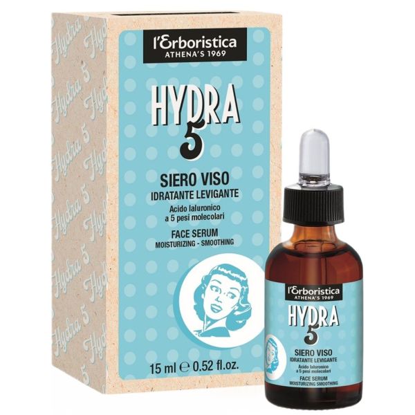 L'erboristica vintage hydra 5 nawilżające serum do twarzy 15ml