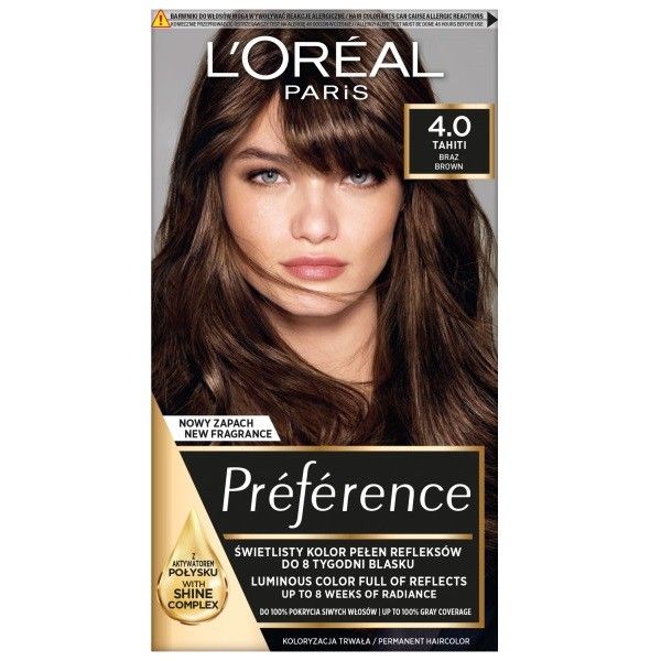 L'oreal paris preference farba do włosów 4.0 brąz