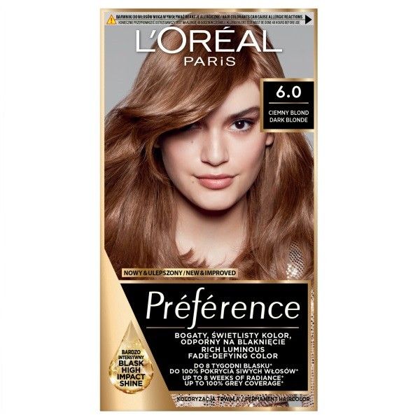 L'oreal paris preference farba do włosów 6.0 dark blonde