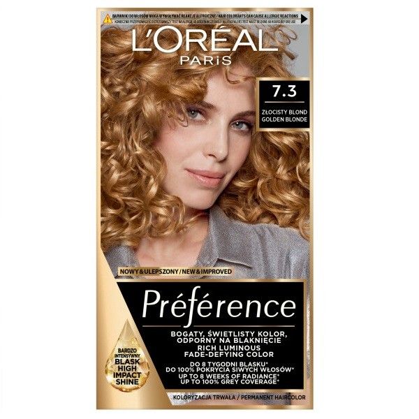 L'oreal paris preference farba do włosów 7.3 golden blonde