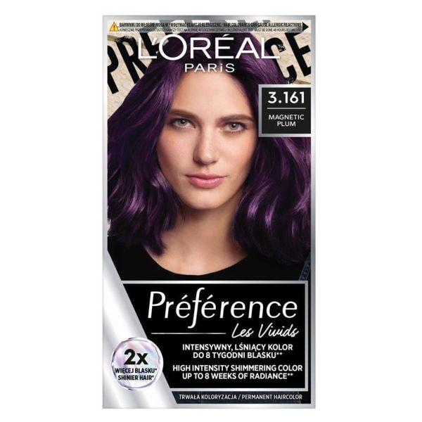 L'oreal paris preference vivids farba do włosów 3.161 magentic plum