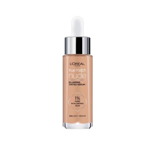 L'oreal paris true match nude skoncentrowane serum w podkładzie 3-4 light medium 30ml