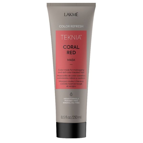 Lakme teknia coral red mask refresh maska odświeżająca kolor do włosów rudych i mahoniowych 250ml