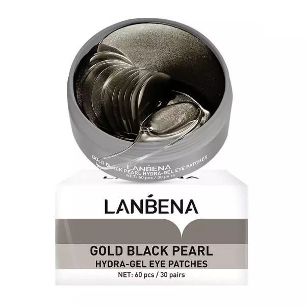 Lanbena gold black pearl hydrożelowe płatki pod oczy z czarną perłą 60szt