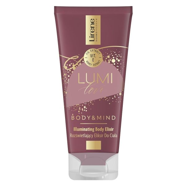 Lirene body & mind rozświetlający eliksir do ciała lumilove 175ml