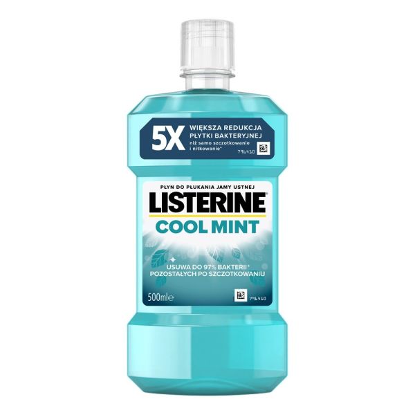 Listerine cool mint płyn do płukania jamy ustnej 500ml