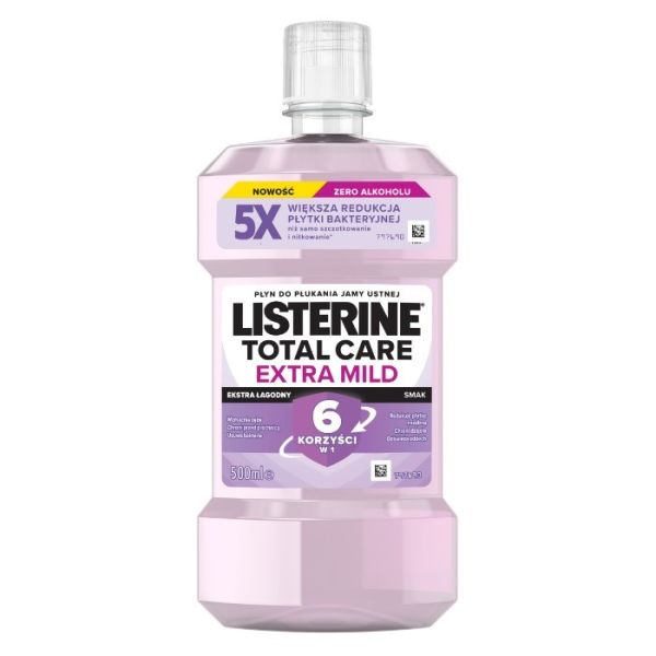 Listerine total care płyn do płukania jamy ustnej extra mild 500ml