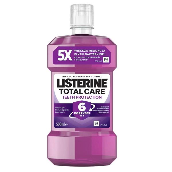 Listerine total care teeth protection płyn do płukania jamy ustnej 500ml