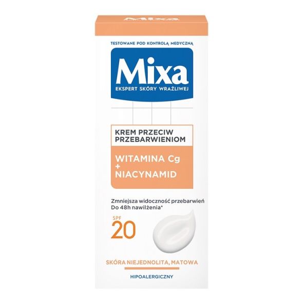 Mixa lab krem do twarzy przeciw przebarwieniom witamina c + niacynamid 50ml