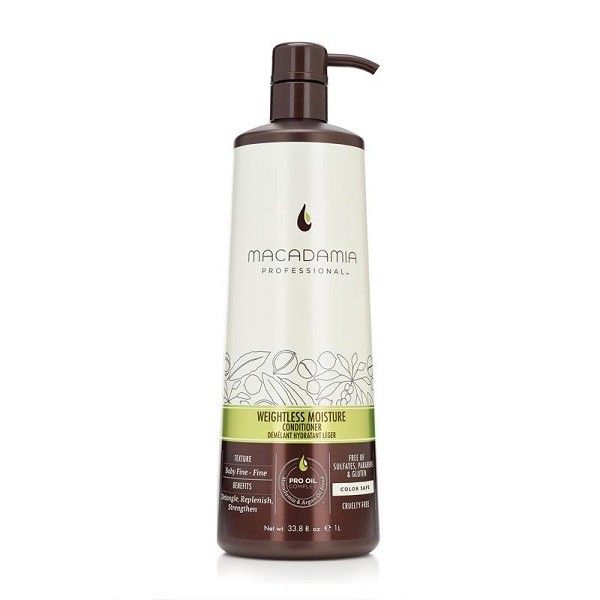 Macadamia professional weightless moisture conditioner nawilżająca odżywka do włosów cienkich 1000ml