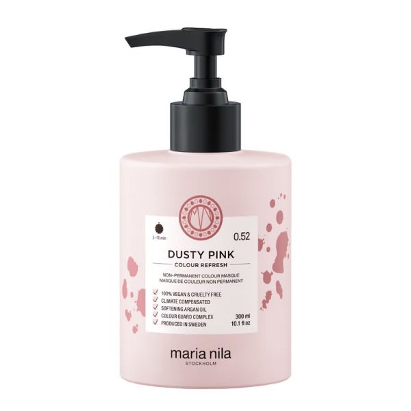 Maria nila colour refresh maska koloryzująca do włosów 0.52 dusty pink 300ml