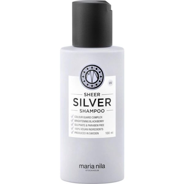 Maria nila sheer silver shampoo szampon do włosów blond i rozjaśnianych 100ml