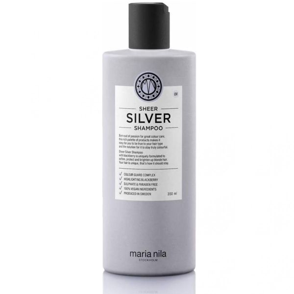 Maria nila sheer silver shampoo szampon do włosów blond i rozjaśnianych 350ml