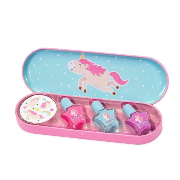 Martinelia unicorn sweet dreams nail set zestaw lakier do paznokci 3szt. + naklejki