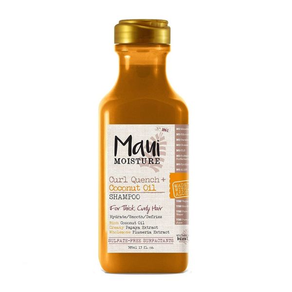 Maui moisture curl quench + coconut oil shampoo szampon do włosów grubych i kręconych z olejkiem kokosowym 385ml