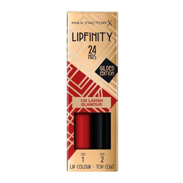 Max factor lipfinity lip colour 24h dwufazowa szminka o długotrwałym efekcie 135 lavish glamour 4.2ml