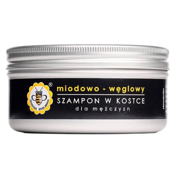 Miodowa mydlarnia szampon w kostce miodowo-węglowy 70g