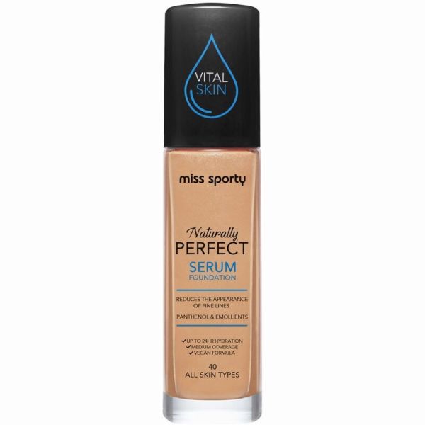 Miss sporty naturally perfect nawilżający podkład serum 40 30ml