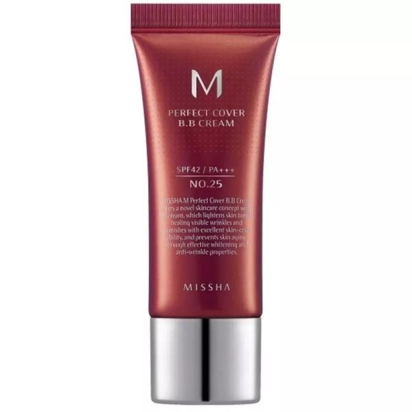 Missha m perfect cover bb cream spf42/pa+++ wielofunkcyjny krem bb no.25 warm beige 20ml