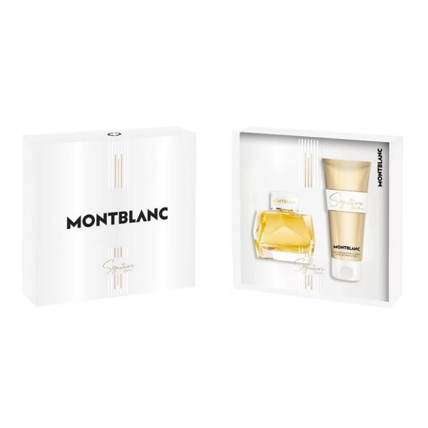 Mont blanc signature absolue zestaw woda perfumowana spray 50ml + balsam do ciała 100ml