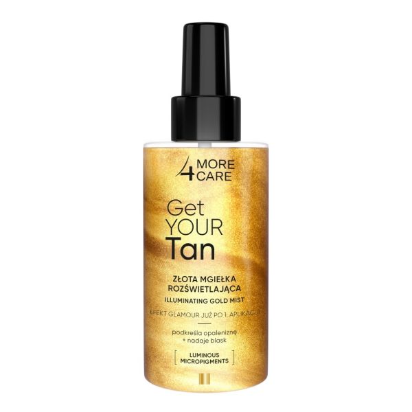 More4care get your tan! złota mgiełka rozświetlająca 150ml