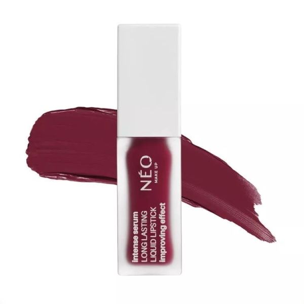 Neo make up intense serum long lasting liquid lipstick długotrwała pomadka do ust w płynie 09 raspberry burgund 5ml